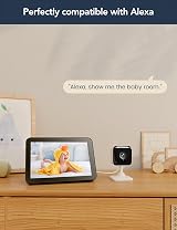 GNCC 1080P WiFi Baby Monitor Camera Night Vision Two-Way Audio Alexa App view 6
