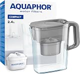 AQUAPHOR Compact Water Filter Jug 2.4L Maxfor+ Grey view 1
