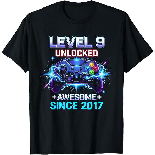 Amazon.com: Level 9 Unlocked Birthday Boy 9 Year Old Boys Gaming