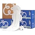 100% Organic Super Long Overnight Pads with Wings, Extra Heavy Sanitary Pads for Women Ultimate Absorbency, Ultra Thin Extra Coverage Cotton Period Menstrual Pads (Extra Long Overnight, Size 6, 30ct)