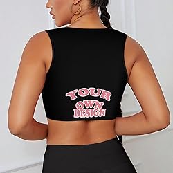Custom Bras for Women Personalized Crop Tops with