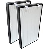 PUREBURG Replacement Filter Set Compatible with HATHASPACE HSP003 Air Purifier, 1-Set (2 Filters) H13 HEPA Activated Carbon Dual Filtration Air Clean