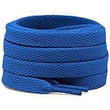 DELELE 2 Pair 55 inch Flat Shoe laces 5/16" Wide