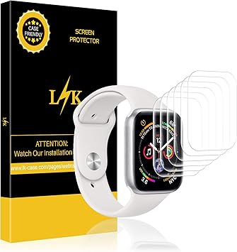 LK Protector de Pantalla para Apple Watch Series 4(44mm y 42mm ...