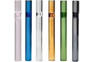 CIXPEN 6 Pcs Borosilicate Glass Tube Stem,4Inch Long/12 mm OD/2mm Thick Wall Tubing(Color)