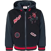Marvel Spider-Man French Terry Varsity Zip Up Bomber Jacket Toddler to Big Kid Sizes (3T - 10-12)