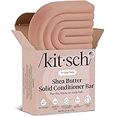 Kitsch Shea Butter Conditioner Bar – Shea Moisture Conditioner for Soft, Hydrated Hair – Solid Hair Conditioner for Hair Care – Paraben, Sulfate & Silicone-Free, Vegan, Made in USA - 2.7 oz