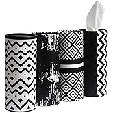 Small Car Tissues Holder with Facial Tissues - 4PK - Tisses for Car Travel Tissue Tubes Box Container Cylinder for Vehicle Cup Holder
