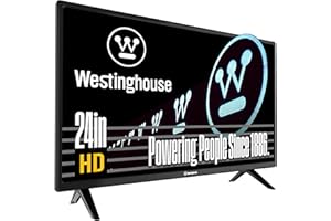 Westinghouse 24 Inch TV, 720p HD LED Small Flat Screen TV with HDMI, USB, VGA, & V-Chip Parental Controls, Non-Smart TV or Mo