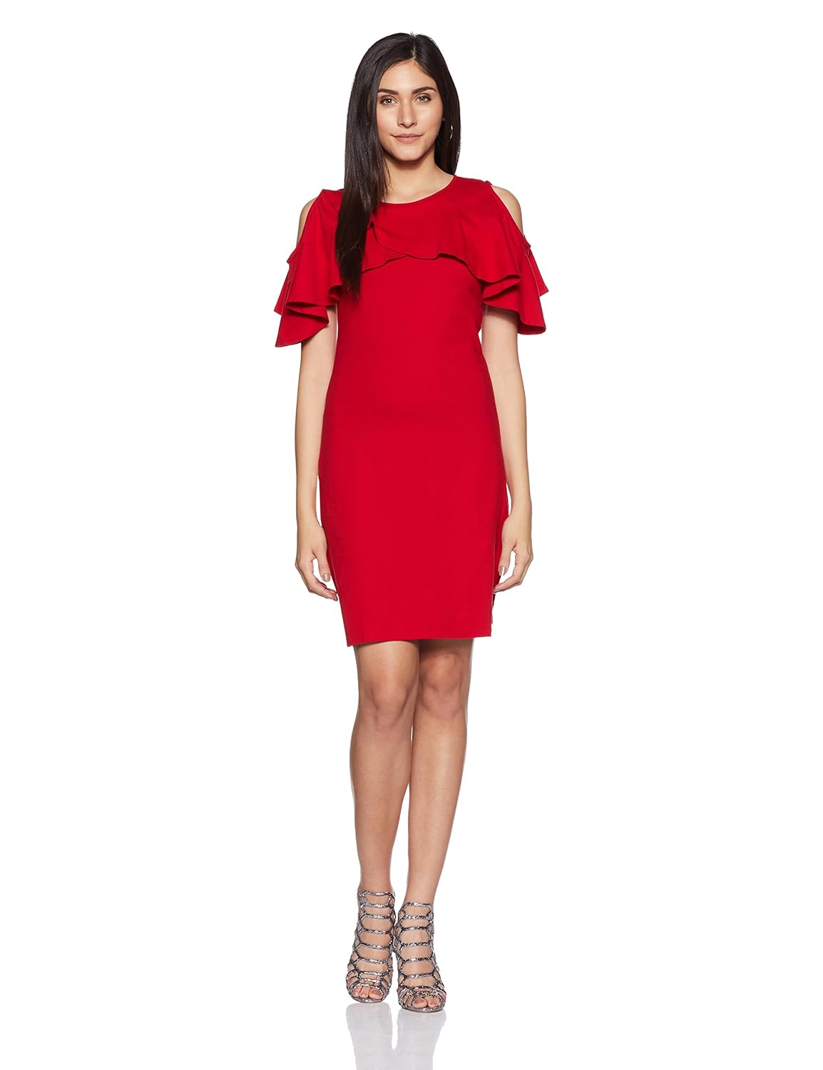 united colors of benetton women's bubble hem mini dress