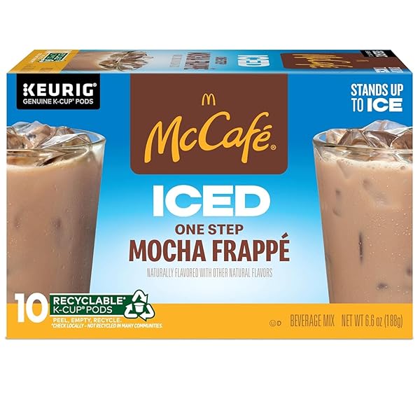 MCCAFE, K-CUP PODS ICED MOCHA FRAPPE BEVERAGE MIX, 10 COUNT