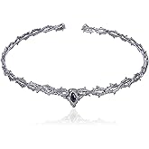 CoTeeZa Crown of Thorns - 8'' Retro Thorn Headdress, Gothic Elven Circlet for Renfaire Witch Costume Halloween Cosplay