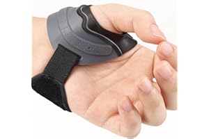 Velpeau CMC Thumb Brace for Arthritis Pain and Support, with High Elasticity and Anti Slip Wrist Strap, Comfortable Thumb Splint Stabilizer for Osteoarthritis for Women and Men (Grey, Left Hand, M)