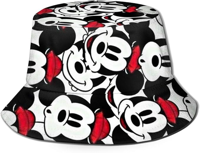 Mickey Mouse Unisex Fisherman Hat Summer UV Protection Travel Bucket