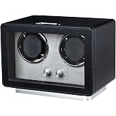 Mcbazel Watch Winder for Automatic Watches, Dual Watch Winder Box with LED Light, Quiet Japan-Made Motor, Gift for Man/Woman, Black