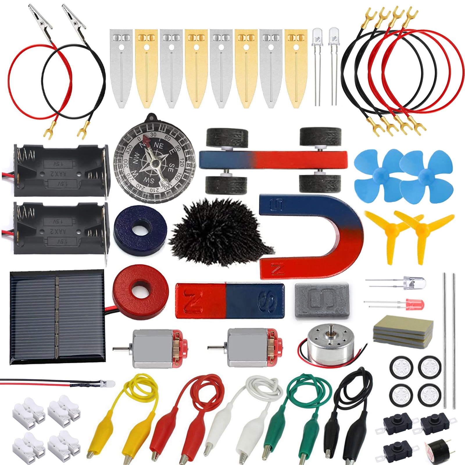 Photo 1 of Delinx STEM Science Kit, Magnets Learning,Basic Circuit Learning,Fruit Battery Experiment,Green Alternative Energy Lab Kits, Physic Electricity Educational Project for Kids & Teens,Girls & Boys