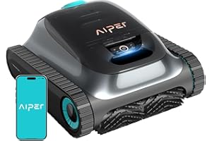 (2025 Upgrade) Aiper Scuba S1 Robotic Pool Cleaner, Wall & Waterline Cleaning, Double Filtration, Extended 180-Min Battery Life, Smart Navigation, App Support, OTA Upgrade