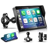 YZW 5-Inch Motorcycle CarPlay, Motorcycle GPS, Apple CarPlay &amp; Android Auto | 1000-Nit IP69K Touchscreen, Optional USB Power &amp; TPMS Support, Bluetooth Helmet Headset Compatibility &amp; Custom Boot Logo