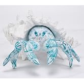 QIQIGIFT Beach Coastal Blue Hermit Crab Statue Home Bathroom Decor Gift | Blue Hermit Crab Figurines for Home Office Desk Sculpture Statue for Tabletop Shelf Bathroom Decor Ornament Gift