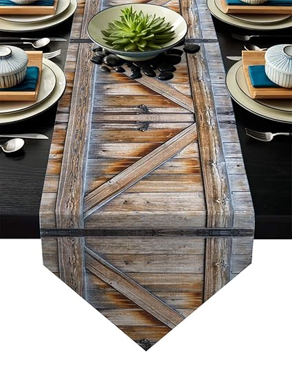 Linen Burlap Table Runner Dresser Scarves Rustic Country Barn