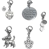 Set Of 4 Clip On Charms, Build Your Own Bracelet, Bag, Purse, Handbag, Message, Inspirational, Keychain, Zipper Pull, Jewelry