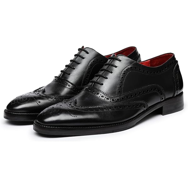 Mezlan Black Leather Oxfords with Red Accents Mezlan Soka Lace-Up Oxford Burgundy – C&E Fashions main image 4