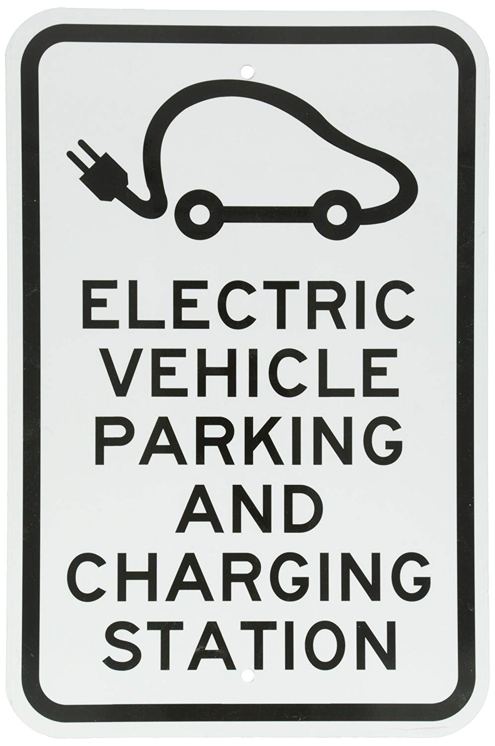 Qidushop Wall Art Decorative Signs Electric Vehicle Parking And