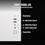 Corsair 2500D Airflow Small-Tower mATX Case Tempered Glass White view 8