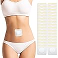 30Pcs Self-Adhesive Castor Oil Pack Wrap for Belly Button,Disposable Highly Absorbent Organic Cotton Castor Oil Packs,No Wash,Anti-Seepage(Oil Not Included)