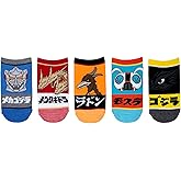 Godzilla Kids Lowcut Socks (5 Pair) - Fits Kids Shoe Size 9-3