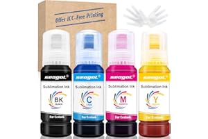 seogol 400ml Sublimation Ink for EcoTank Supertank Inkjet Printers ET-2720 ET-3710 ET-15000 ET-4760 ET-3760 ET-2760 ET-2750 E
