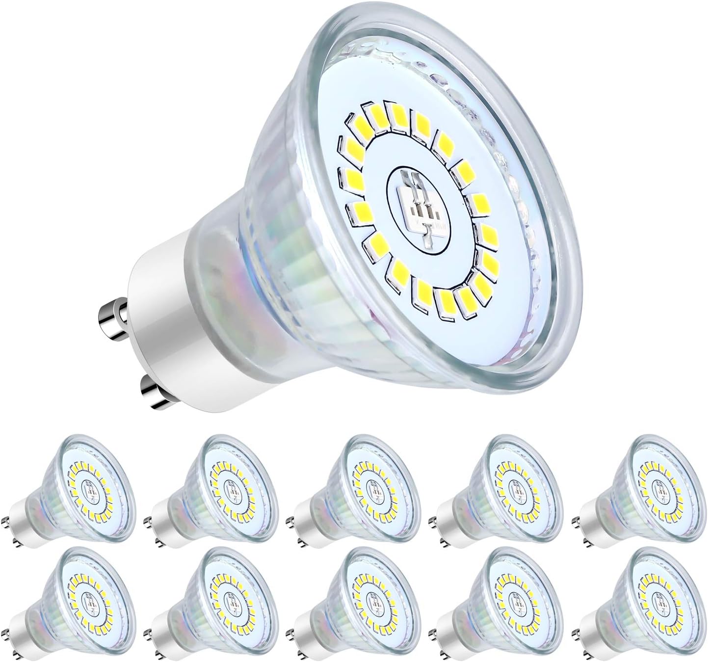 GU10 LED Strahler Von ISOLED – 6W, Warmweiß (4000K), Dimmbar, Mit Opalem Glasdiffusor