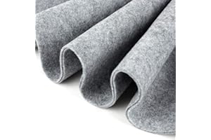 Barcelonetta | Felt Fabric | 72" Wide | 1.6mm Thick | Acrylic & Soft | Felt by The Yard | Felt for DIY Crafts, Projects, Sewing (Heather Grey, 1 Yard)