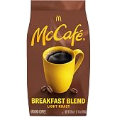 McCafe Breakfast Blend, Ground Coffee, Light Roast, Citrus Flavor Notes, Premium Quality, Responsibly Sourced, Kosher Certified, 30oz. Bag