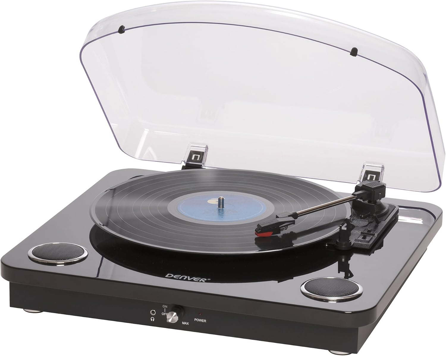 Denver VPL200 Vinyl Record Player Turntable Built In Stereo Speakers