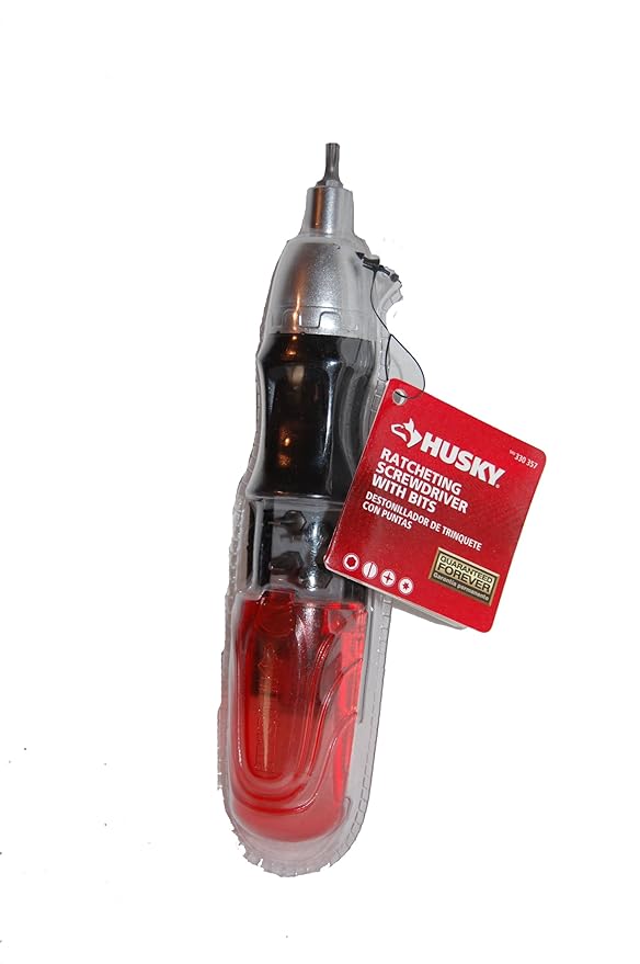 Husky Ratcheting Screwdriver With Bits Amazon.co.uk DIY & Tools