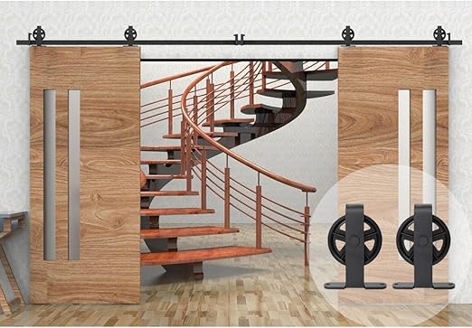 Amazon Com Winsoon T Shaped Style Big Spoke Wheel Sliding Barn