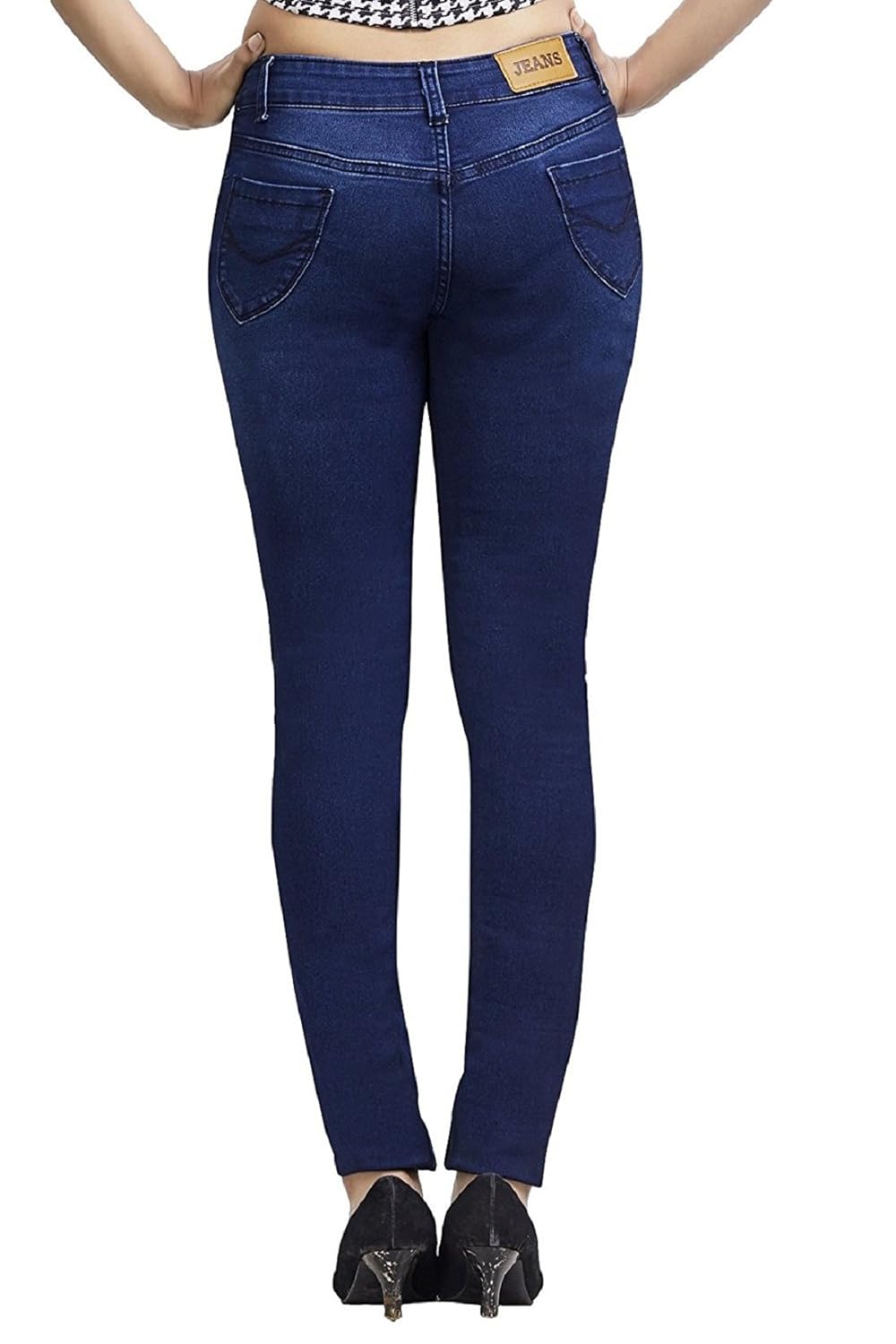 adbucks silky cotton lycra stretchable womens jeans (combo of 2)