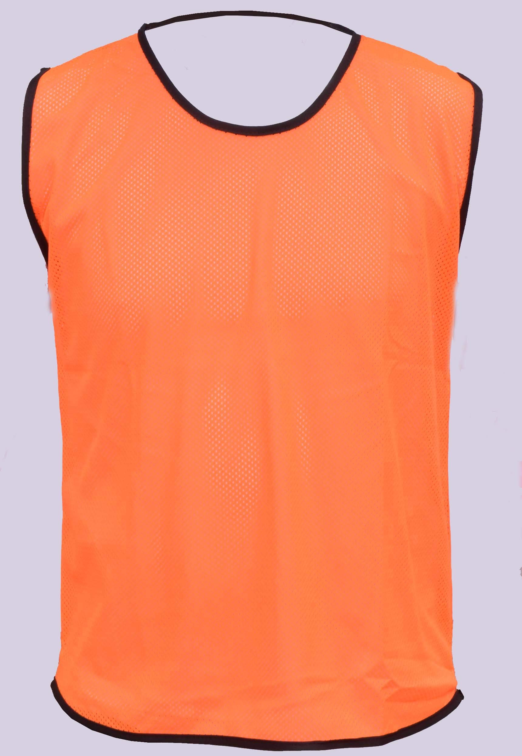 PROSTYLE SPORTS 7 Football Training Bibs Football Netball Rugby Hockey Cricket (Orange, Adult (Large-XL))