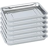 WBCBEC Stainless Steel Plant Trays, Multi-Purpose Tray for Indoor Outdoor Plants Stainless Steel Sprouting Trays Stainless St