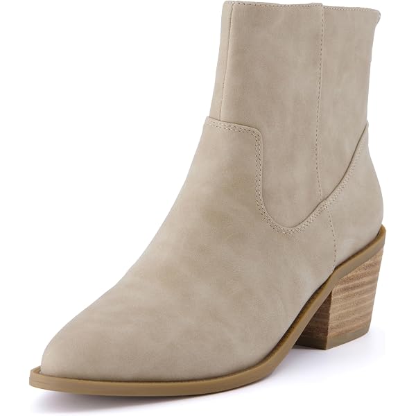 CUSHIONAIRE Women's Dolly Bootie – Ankle Boot With Memory Foam Insole, Wide Width Available (Brown Rugged, Size 9) - View #7