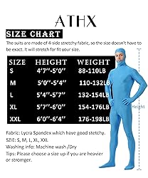 ATHX Men's and Women's Spandex Open Face Bodysuit