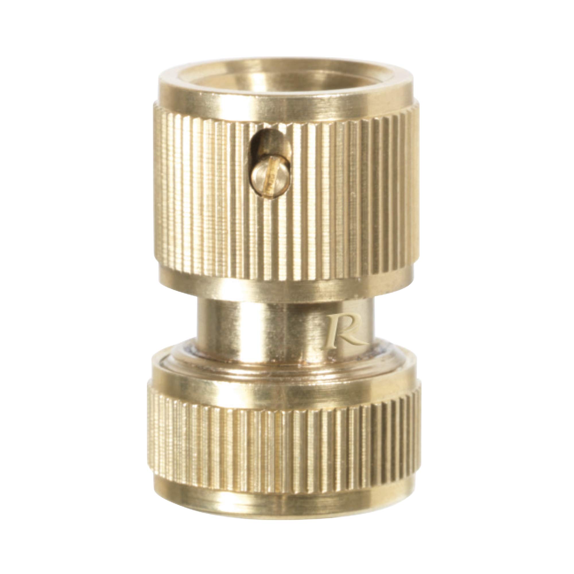 Ribiland PRA/RLB.4216 Acquastop Quick Coupling, Brass, 15 mm, Gold, 45x35x35 cm
