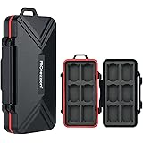 PROfezzion 24 Slots SD Card Holder, Water-Resistant & Anti Shock Designed for SD Card Case, Memory Card Case for 12 SD/SDHC/S