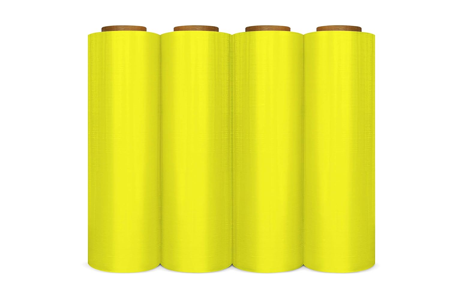 16 Rolls Light Yellow Hand Pallet Shrink Wrap Plastic Stretch Film 18