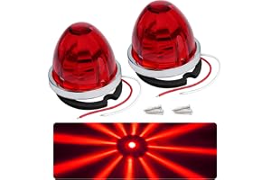 TMH 2 Packs Watermelon Red Lights for Semi Truck, LED Watermelon Side Marker Light, Underbody 12-24V for Truck Trailer Heavy-Duty Trucks, and Multi-Purpose Vehicles.