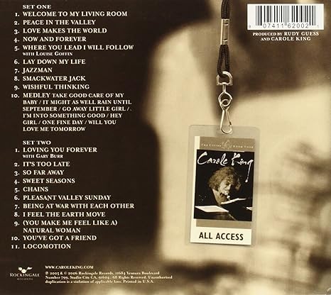 Carole King The Living Room Tour 2 Cd Amazon Com Music