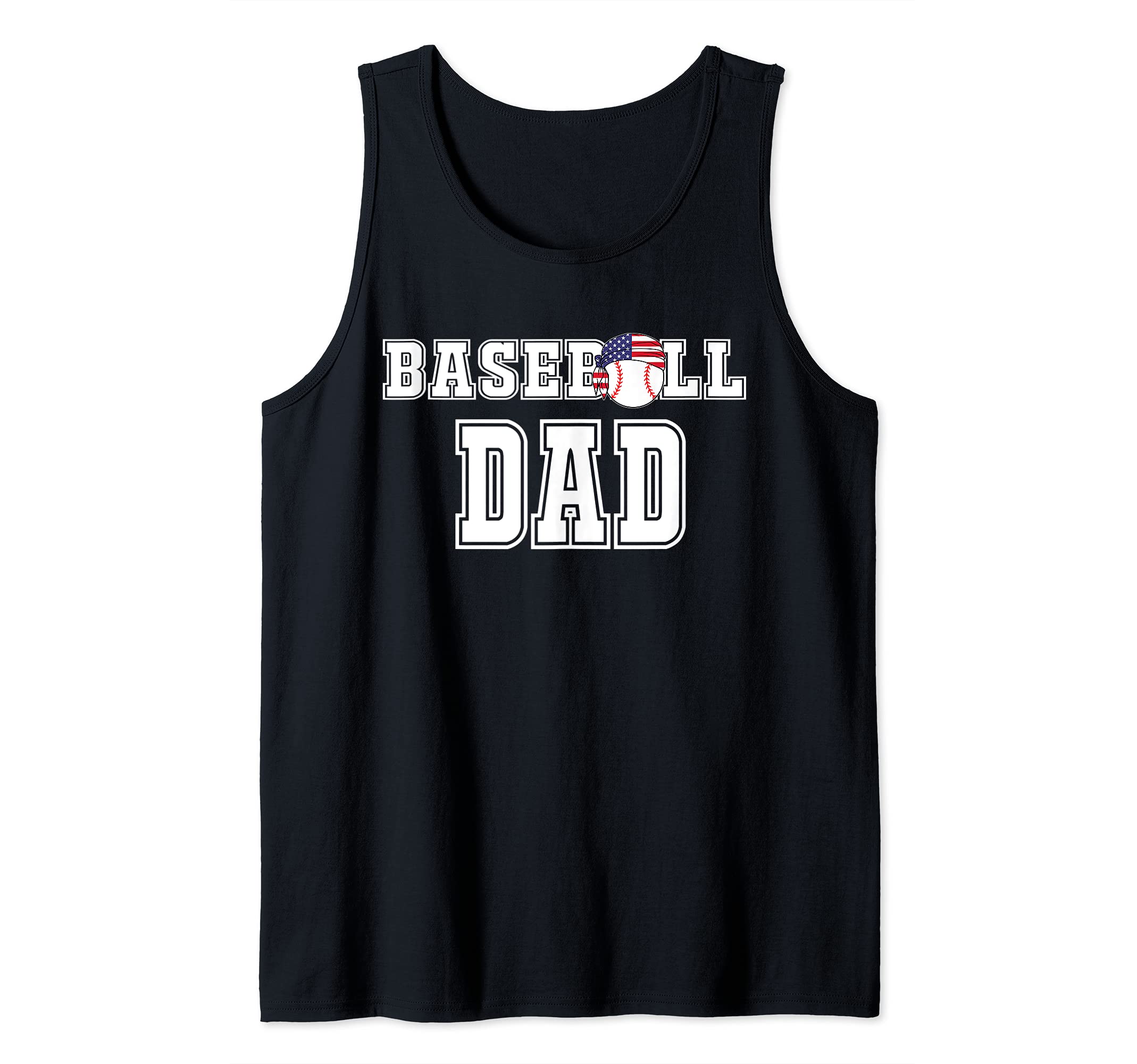 Mens Baseball Dad Jersey Team Gift for Ball Players Fathers Tank Top
