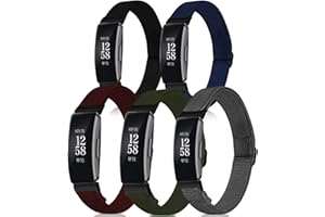 Attbbon Stretchy Bands Compatible with Fit bit Inspire 2 Replacement Bands for Women, Adjustable Soft Elastic Sport Wristband Accessory Fits for Fit bit Inspire 2/Inspire HR/Inspire/Ace 3/Ace 2 Watch