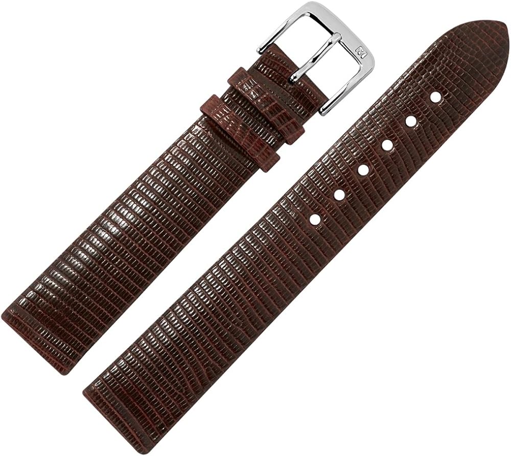 Marburger Uhrenarmband 14mm Eidechsenleder - Ersatzarmband Mit Montageset